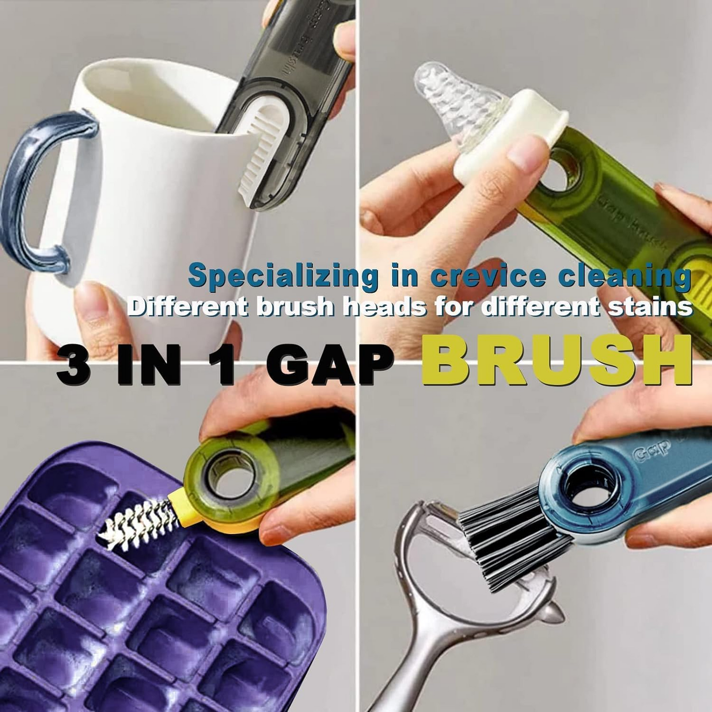 Cepillo de Limpieza 3 en 1 🧼💦
