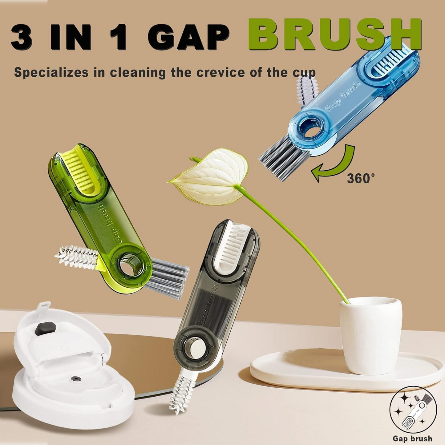 Cepillo de Limpieza 3 en 1 🧼💦
